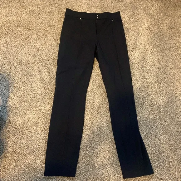 H&M | Pants & Jumpsuits | Black Womens Hm Dress Pants Size Small Front Zip  Detail Stretchy Waist | Poshmark